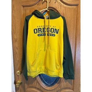 Oregon Athletics‎ Knights Apparel Yellow Green Pullover Hoodie Sweatshirt XL